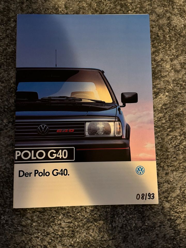 Volkswagen VW Polo G40 Prospekt in Berlin