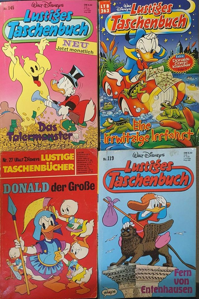 8x Lustiges Taschenbuch, 1x Heft Donald Duck in Rhens