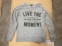 Pullover Sweatshirt grau Größe „XS“ von Amisu „LIVE THE MOMENT“ München - Trudering-Riem Vorschau