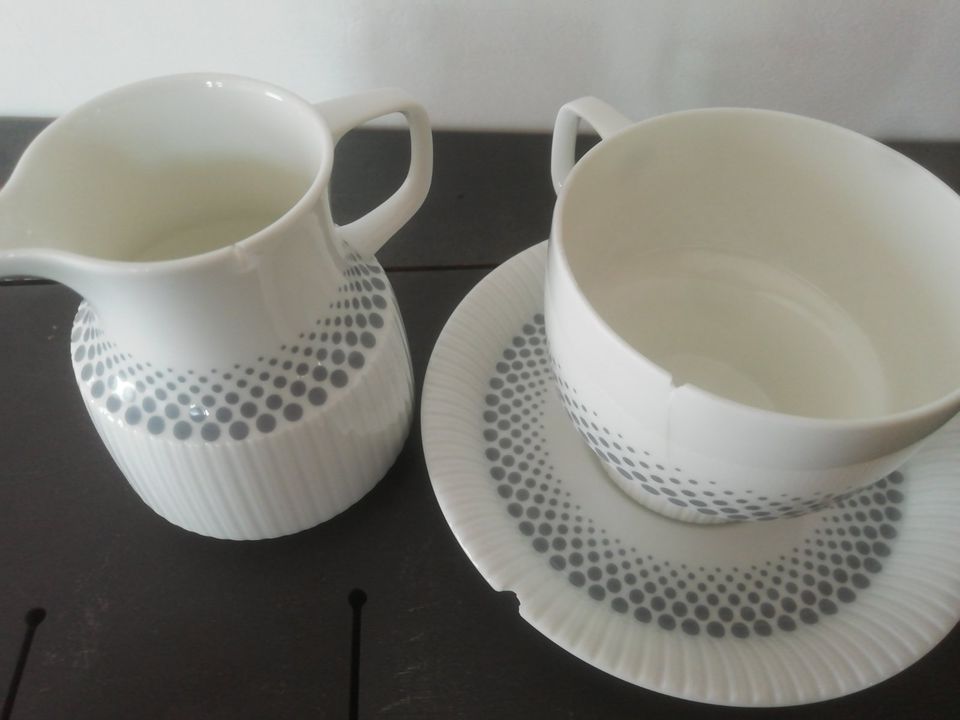 Rosenthal Modulation Secunda graue Punkte Tasse Kännchen in Landshut