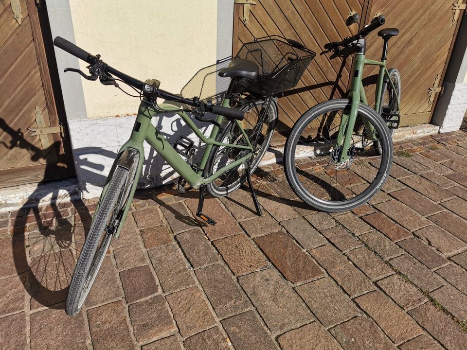 Orbea vibe mid H30 EQ, Modell 2021, oliv, Größe M, City E-Bike in Stockach