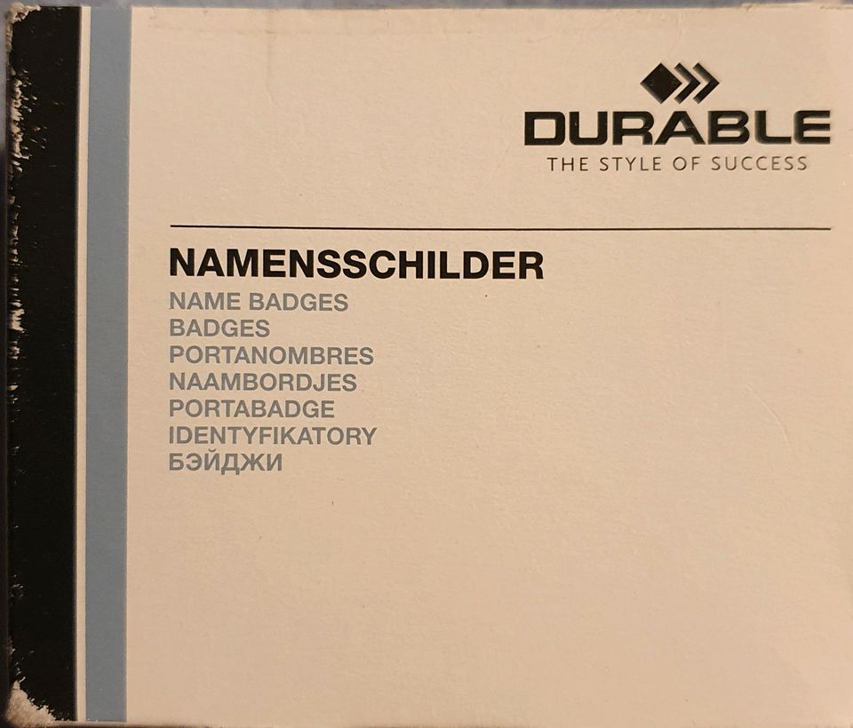 Durable Namensschilder 10 STK Neu OVP in Hamburg