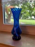 Blaue Glasvase DDR, Vase Brandenburg - Herzberg/Elster Vorschau