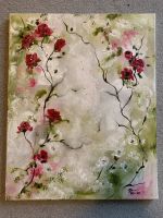 Blumen Bild Acrylbild auf Leinwand Handgefertigt Baden-Württemberg - Ertingen Vorschau