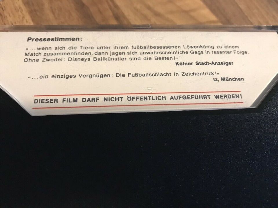 Super 8 aus Disney Film „Das sensationellste Fußballspiel“ in Aichtal