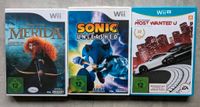 Wii / Wii U Spiele: Disney Pixa Merida, Sonic Unleashed, Need For Nordrhein-Westfalen - Castrop-Rauxel Vorschau