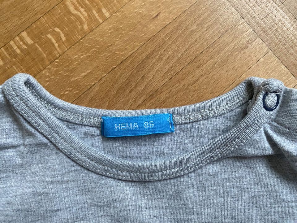 5 Langarmshirts Longsleeve T-Shirts Kinder Größe 86 Hema, H&M in Köln