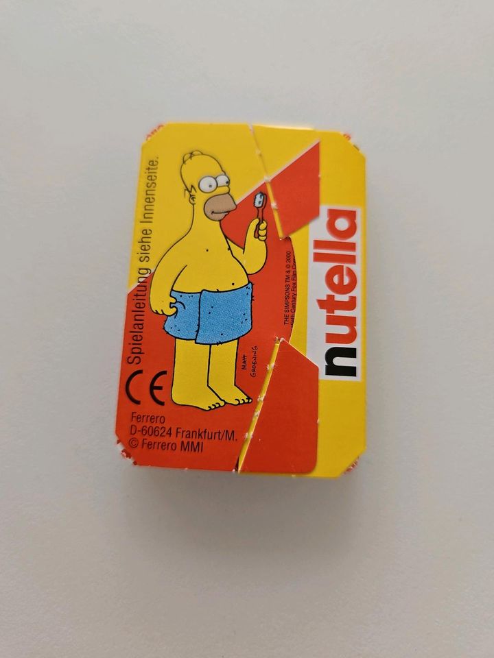 Nutella the Simpsons cool-Quartett in Tacherting