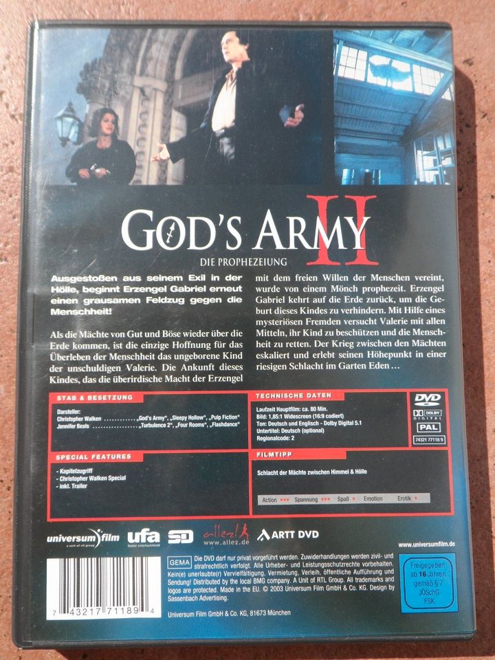 God´s Army II (2) # Christopher Walken Jennifer Beals # DVD in Ludwigshafen