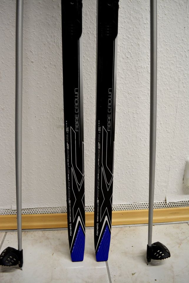 Langlaufski Set Fischer 192cm SNS Schuppen + Stöcke + Schuhe in Selb