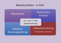 Prüfungsvorbereitung für Bilanzbuchhalter in Kostenrechnung 04.09.2024 Nordrhein-Westfalen - Gelsenkirchen Vorschau