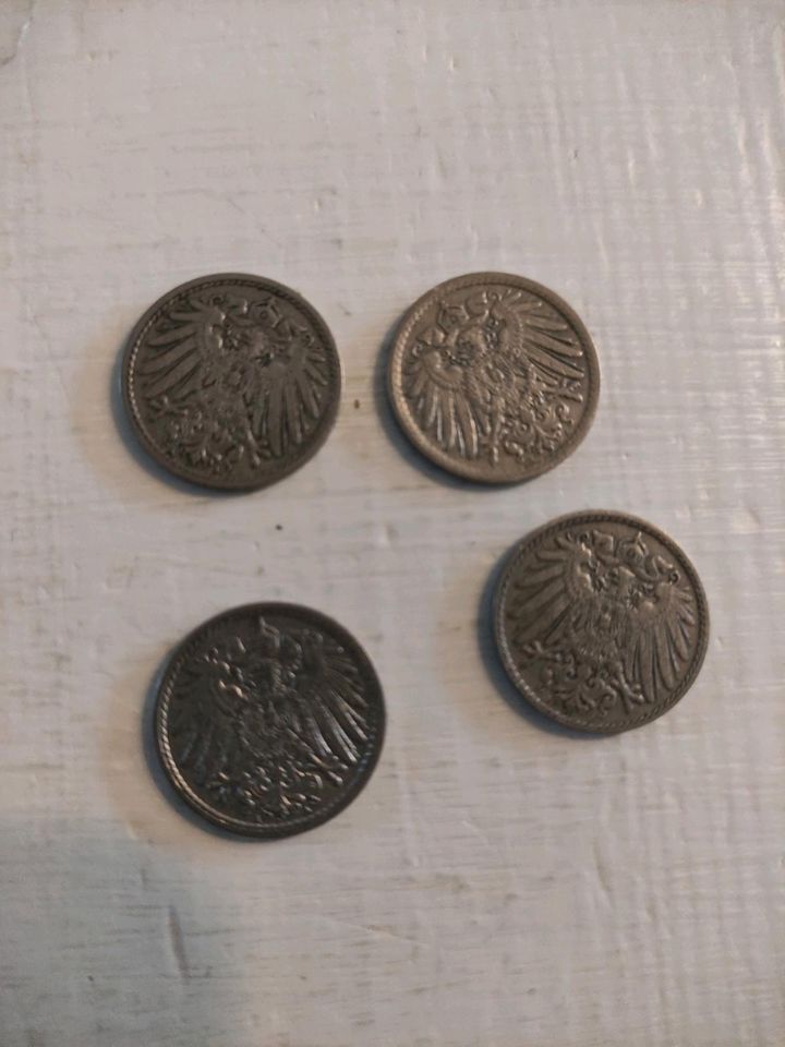 Reichsmark 5 Pfennige von 1900-1909 in Flensburg
