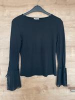 Langarmshirt mit transparenten Ärmeln schwarz 38 Bayern - Gleißenberg Vorschau