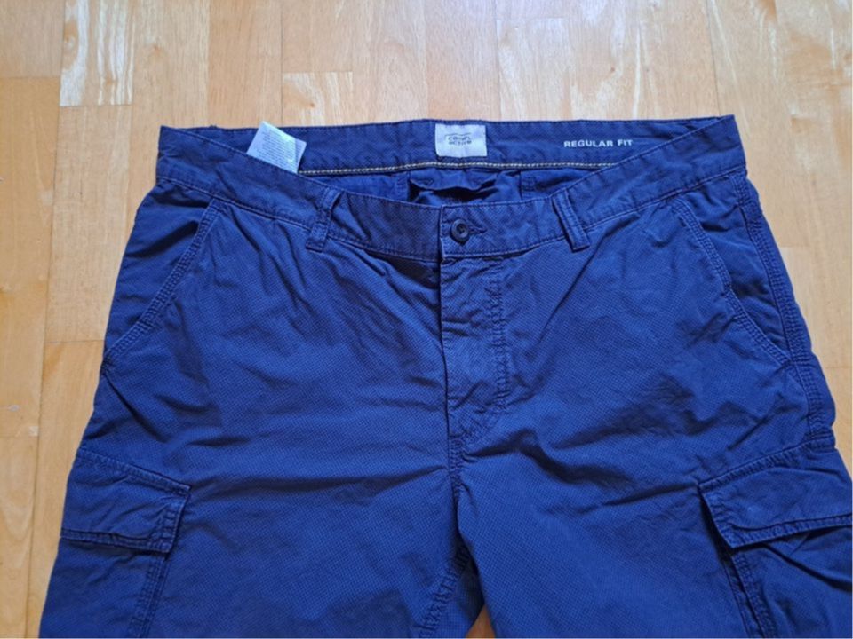 Herren Camel Cargo Shorts Gr. 36 dunkelblau seitliche Taschen in Sulzbach-Rosenberg