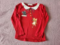 Größe 110 / 116 H&M rot Katzen festlich Langarmshirt longsleeves Berlin - Marienfelde Vorschau