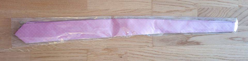 NEU: OLYMP Krawatte rosé, slim 6 cm, 100 % Seide in Kochel am See