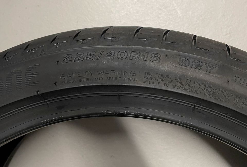 2 st. Bridgestone Turanza T005 225 / 40 R18 92Y in Bruchsal