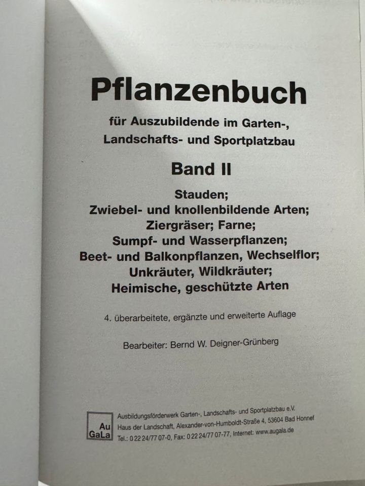 AuGaLa Pflanzenbücher Band 1+2 in Henstedt-Ulzburg