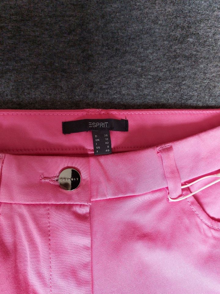 Esprit Hose Gr. 38 pink ungetragen mit Biobaumwolle in Herzebrock-Clarholz