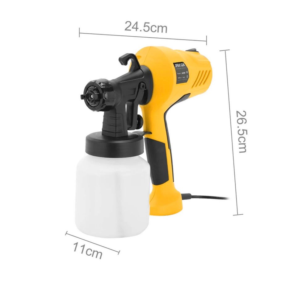 400W Farbsprühsystem Elektrische Farbspritzpistole Lackierpistole in Bebra