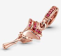 Pandora Charm Anhänger Rose Blume 789312C01 14k rosé gold Nordfriesland - Niebüll Vorschau