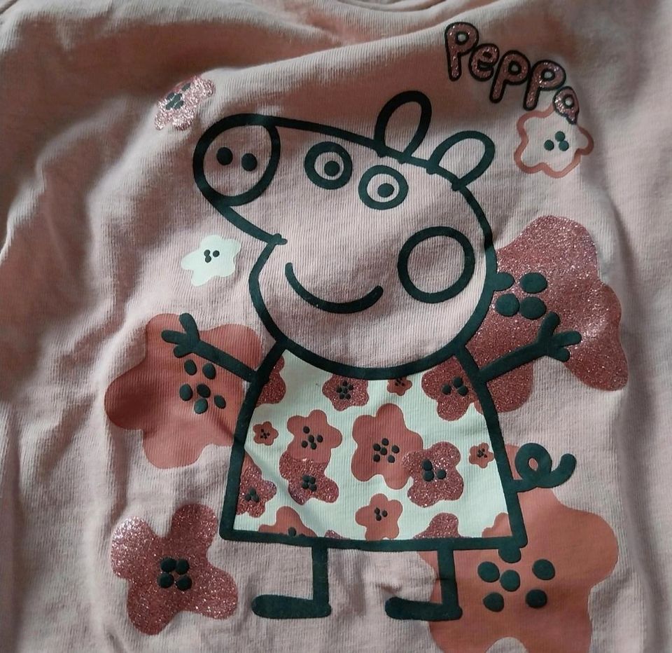 Langarmshirt Peppa Wutz mit Glitzer in Eschwege