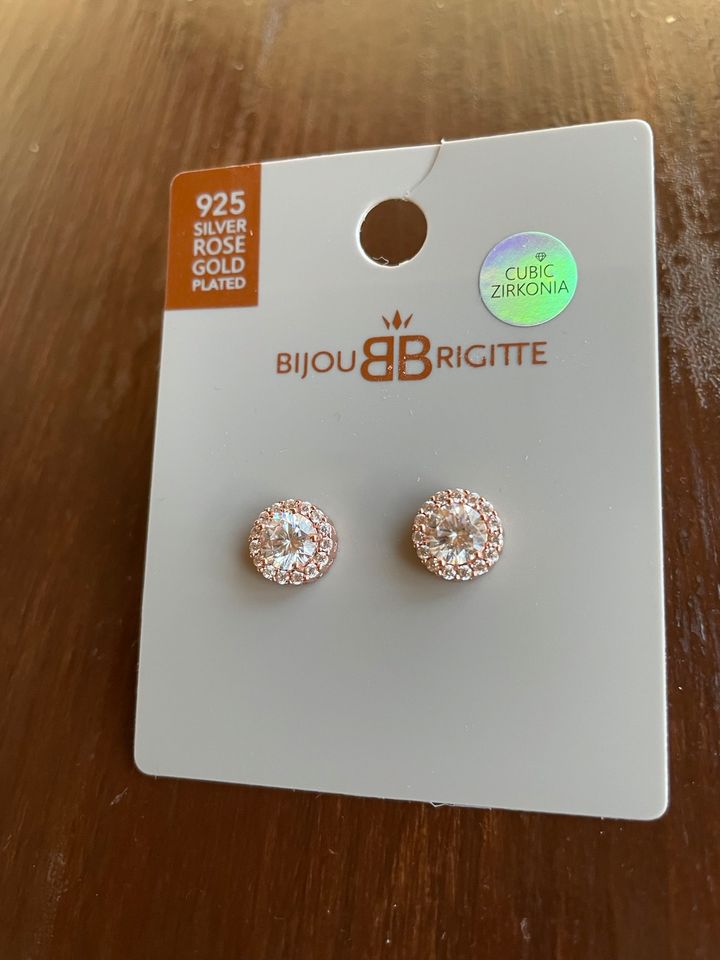 NEU OVP Ohrringe Bijou Brigitte 925 Silber Rose Gold in Wurzen