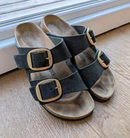 Birkenstock Arizona schwarz Gold Big Buckle 40  wie neu Niedersachsen - Wolfenbüttel Vorschau