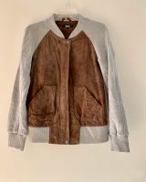 ASOS wildleder bomber jacke leder unikat braun grau (95$) Frankfurt am Main - Gutleutviertel Vorschau