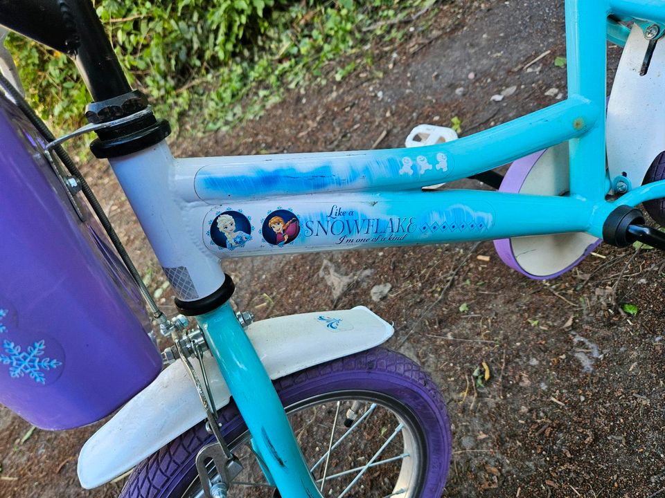 Mädchen Eiskönigin Kinderfahrrad mit Stützrädern in Koblenz