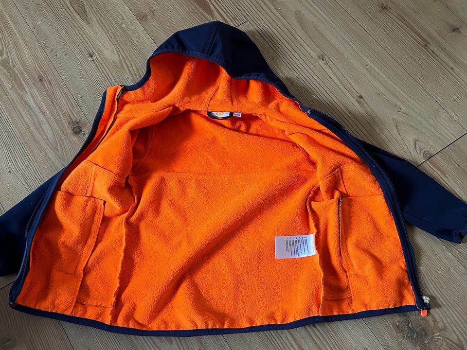 Fleece Jacke Fleecejacke Gr 98 104 blau orange in Apolda