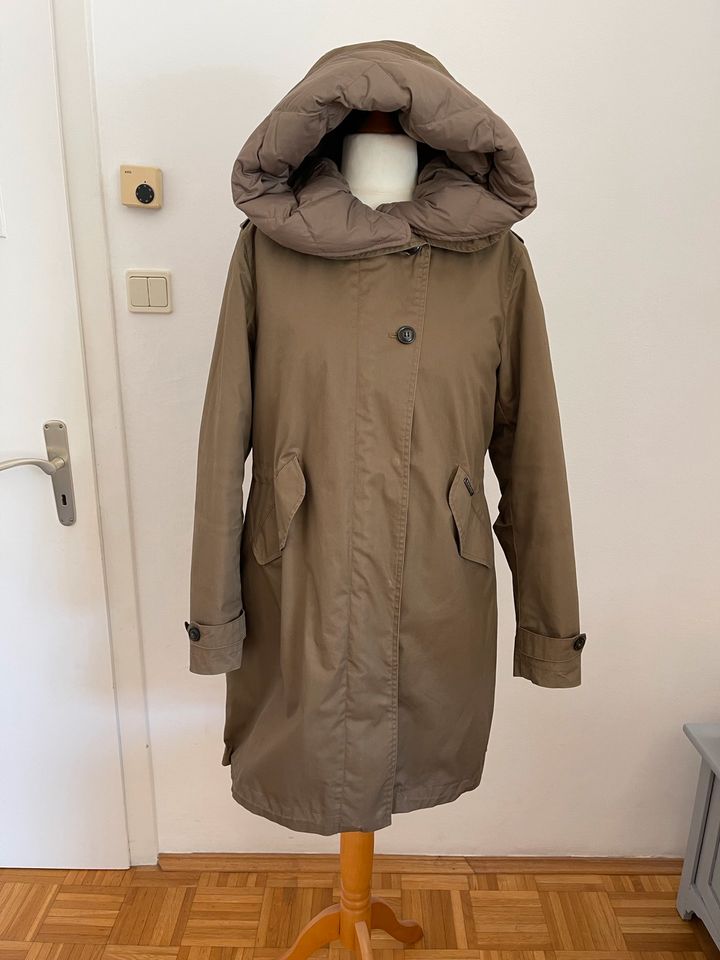 Orig. Woolrich Parka Daune Padded Prescott 2in1 Gr. M beige neuw in Düsseldorf