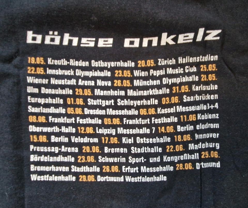 Böhse Onkelz Tour Shirt 2002 in Oberhausen