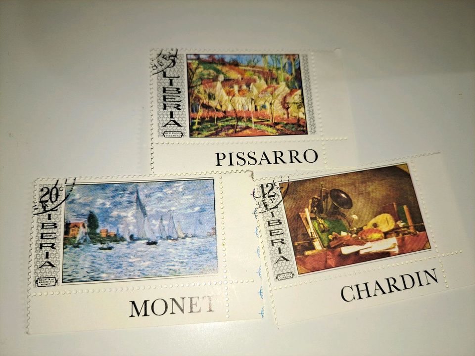 Briefmarken, Chardin, Monet, Pissarro, Sammeln in Duisburg