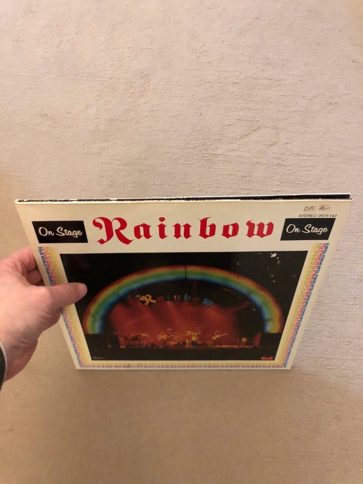 Vinyl Rainbow ‎– On Stage Deutsche Pressung aus den 80er in Trittau