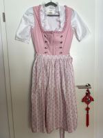 Dirndl 3-teilig mit Schürze und Bluse Größe 42 rosé München - Bogenhausen Vorschau