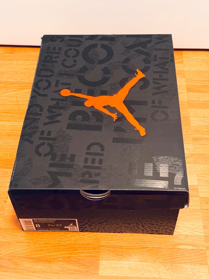 Air Jordan 3 Fear Pack Gr. 41 (US 8) - fast wie NEU in Stuttgart