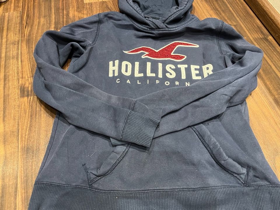 Hollister Damen Hoodie Pullover Pulli Sweatshirt blau XS 34 in Hemmingen