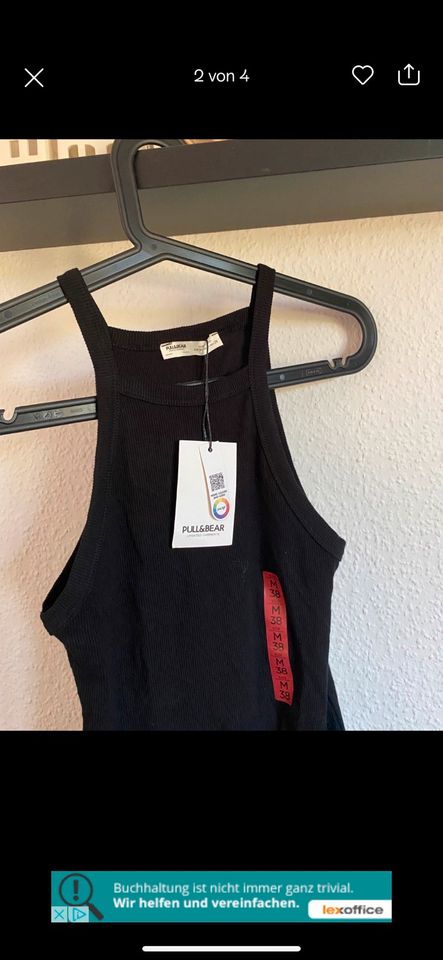 Kleid schwarz Sommerkleid Pull&Bear M 38 in Gladbeck