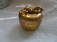 Kleine Schmuckdose, Keramik, goldfarben, innen eine Kerze Rheinland-Pfalz - Alsheim Vorschau