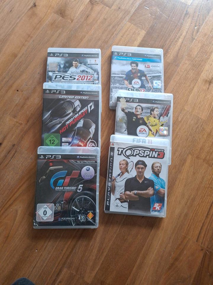 PS3 Spiele FIFa ProEvo Gran Turismo Top Spin in Bösel