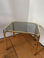 Space age Beistelltisch Tisch Vintage midcentury gold Rauchglas Bayern - Ingolstadt Vorschau