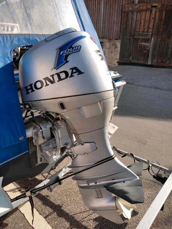 ❌❌ Kajütboot mit Honda 50PS und Trailer (3 J. alt) ❌❌ in Großerlach