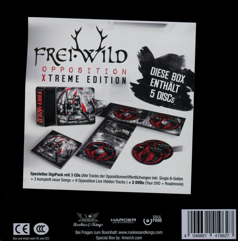 Freiwild Opposition Xtreme Metallbox,3 CD,2DVD, Neuw. 32,- ikl.Vs in Bremen
