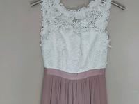 langes Abendkleid /  Marie Lund / rosa-weiß Niedersachsen - Sittensen Vorschau