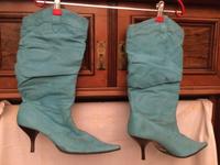 Sommerstiefel Damenstiefel Türkisblau Gr. 41  Velours Berlin - Pankow Vorschau
