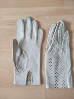 Handschuhe Damen Leder beige elegant fein Vintage Bayern - Weihmichl Vorschau