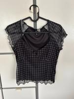 Schwarzes Mesh-Top Schleswig-Holstein - Ahrensburg Vorschau