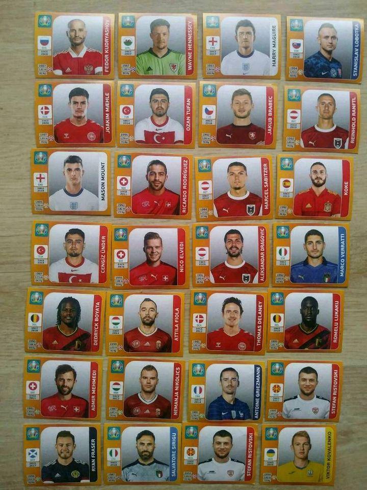 Sammelbilder, u. a. Panini WM 2022, EM 2020, Shaun d. Schaf in Bockhorn