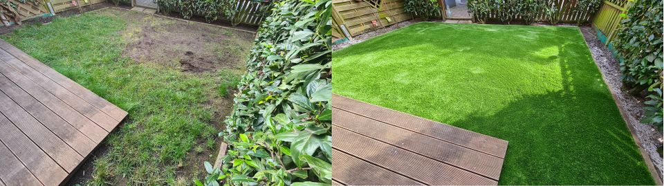 ✔️Kunstrasen Garten Balkon Terrasse verlegen Landscaping Unterbau in Darmstadt